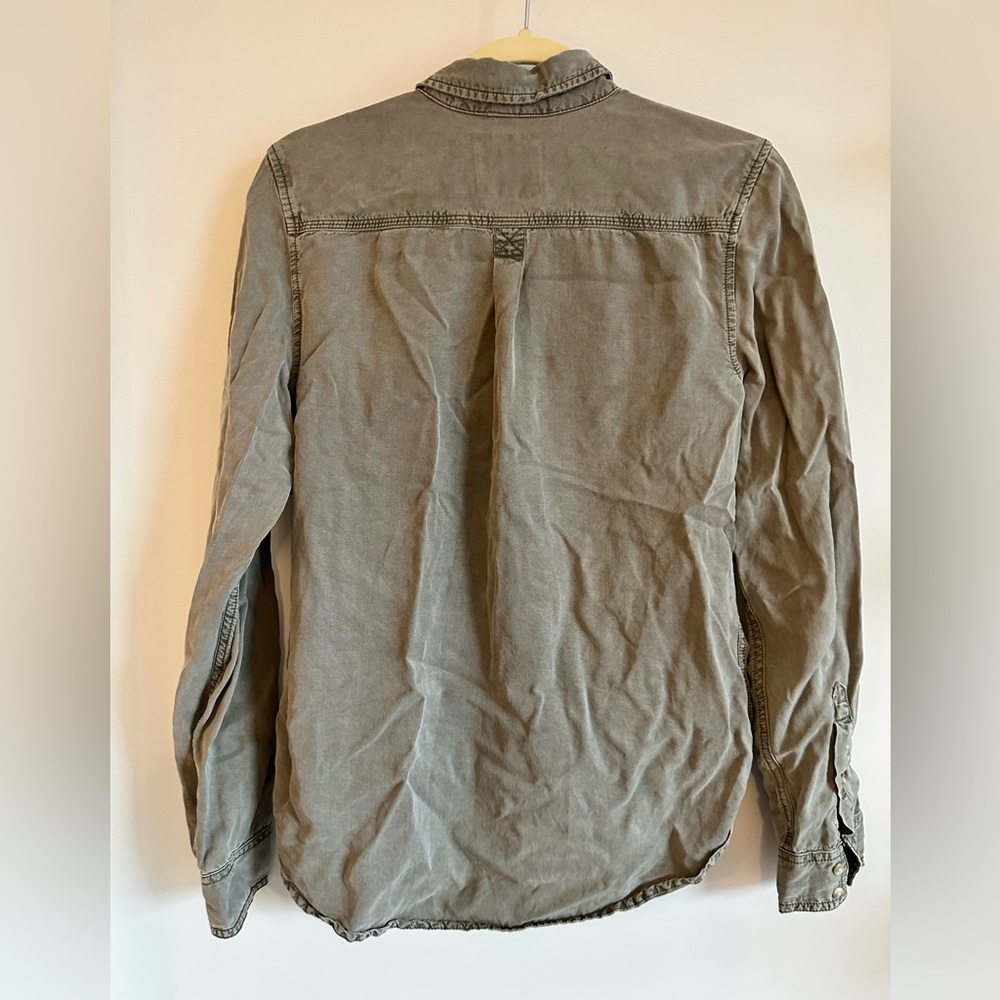 Army Green Button Up - image 2